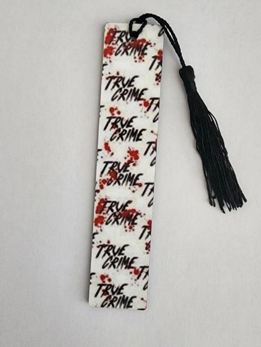 True Crime Tassel Bookmark, Crime Bookmark, Readers Gift,